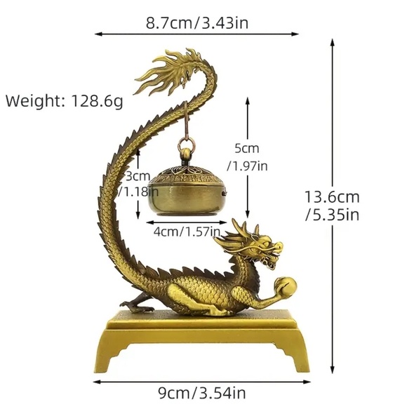 🚨RESTOCKED!🚨. NEW! Bronze Dragon Incense Holder! - Picture 6 of 8